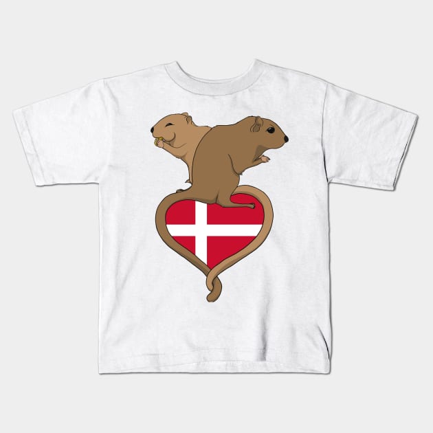 Gerbil Denmark (light) Kids T-Shirt by RampArt